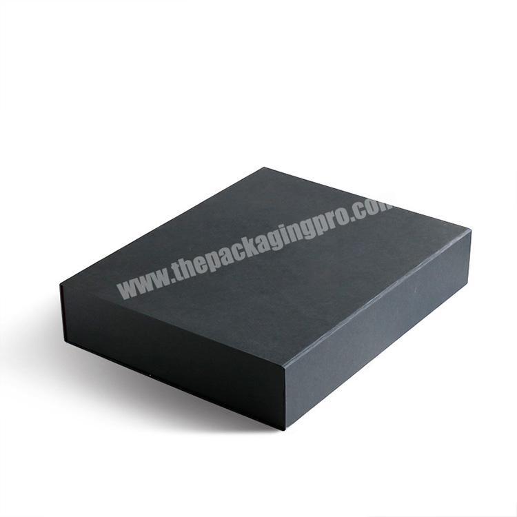luxury magnetic white black large box magnet folding gift box for clothing