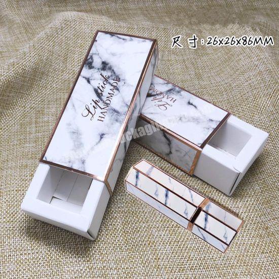 Luxury Marble Look Lipstick Packaging Cosmetic Paper Box