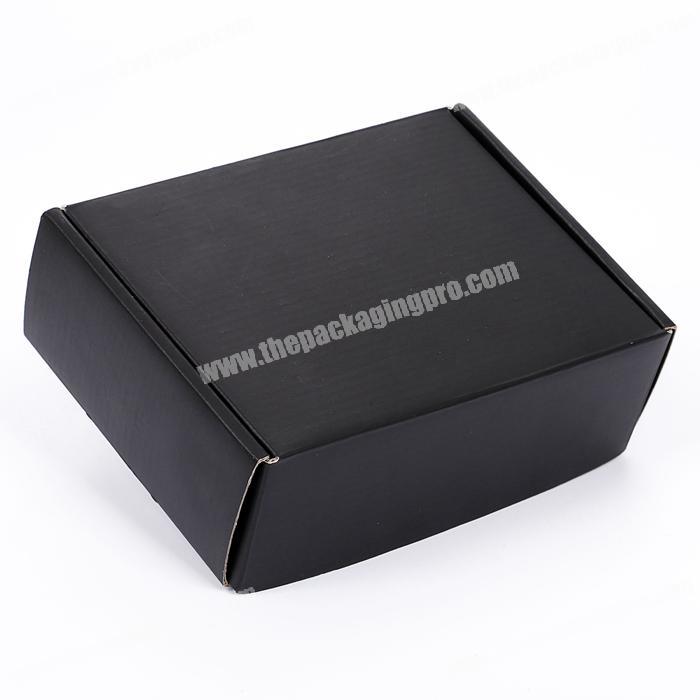 Luxury Matt Lamination Black Cardboard Box Corrugated Custom Mailer Box for Beauty Products