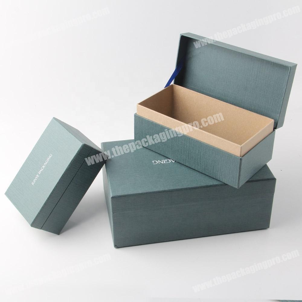 Luxury Matte Green Flip Packing Box Paper Gift
