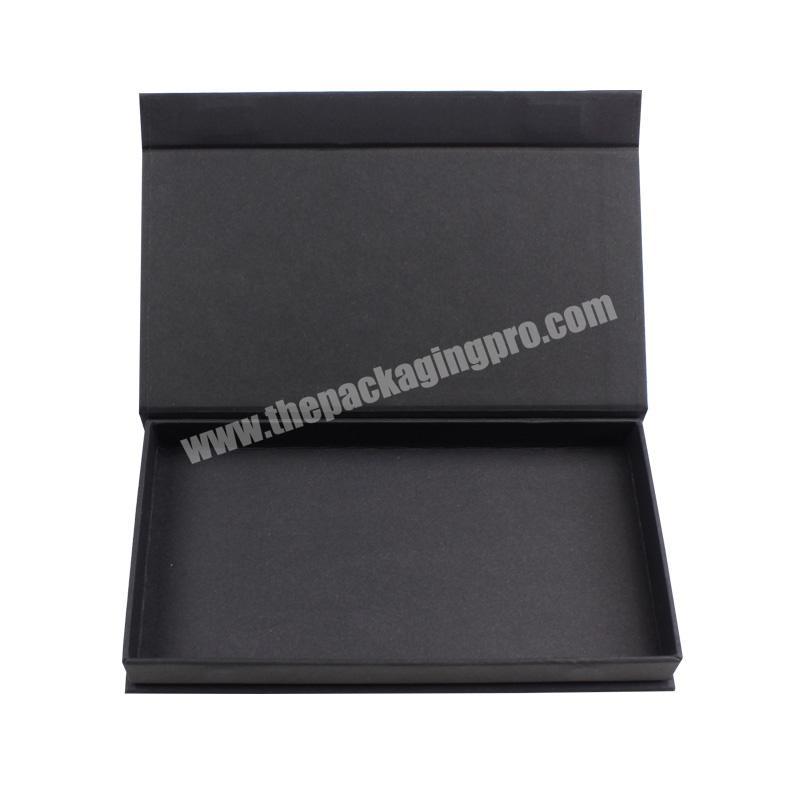 Luxury Matte Laminated Black Hinged Lid Personalized Care Products Premium Gift Box