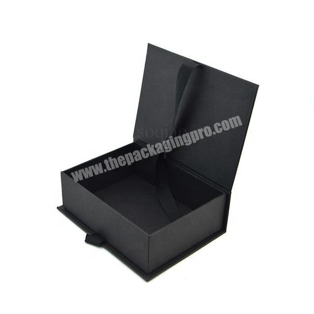 luxury mens underwear packaging box apparel packing black gift boxes with ribbon closure