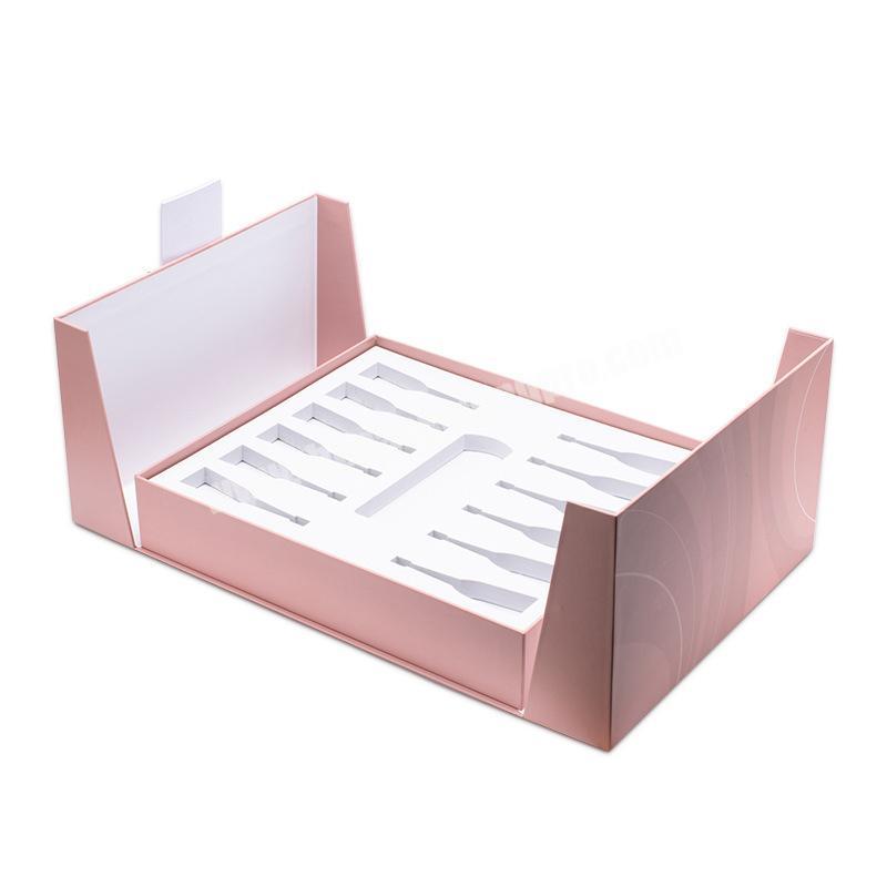 Luxury Middle Open Magnetic Hyaluronic Acid Bottle Packing Door Box with Custom Foam Insert