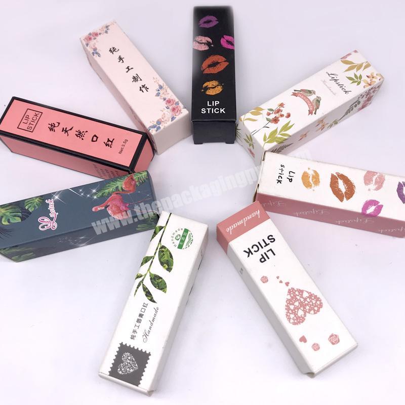 luxury mink eyelashes small long box lipstick packaging magnetic box custom logo sliding
