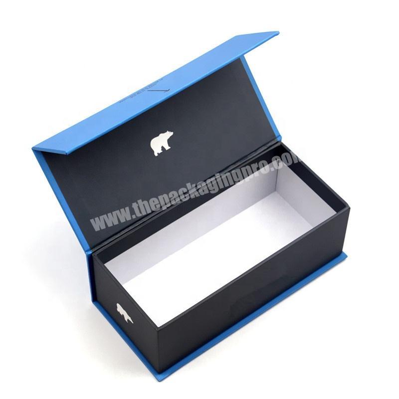 Luxury natural magnetic gift box cardboard packaging boxes for sunglasses