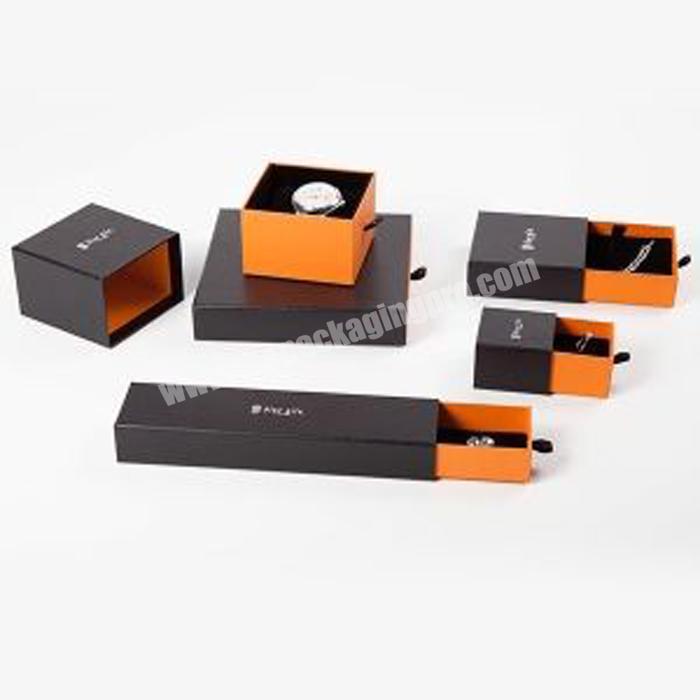 Luxury OEM Paper Gift Box Marble Watch Box With Drawer