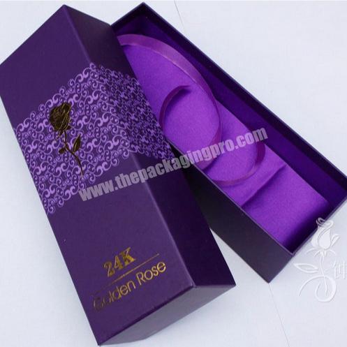Luxury package custom printing flower box with silk box