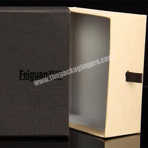 Luxury packaging textured paper jewelry watch box with custom logo