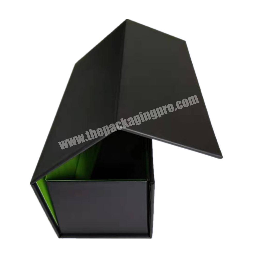 Luxury paper cardboard single wine glass magnetic folding wine box