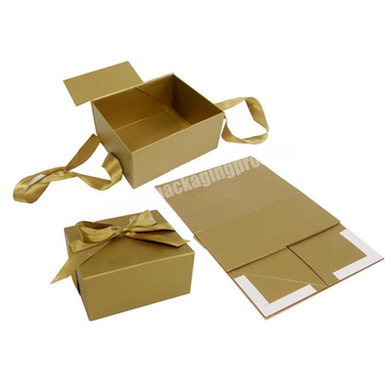 luxury paper package custom foldable gift box