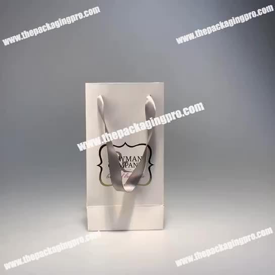 Luxury paper packaging shopping bag for gift watch jewellery
