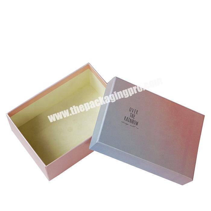 Luxury paper packaging silk scarf gift box with custom pattern