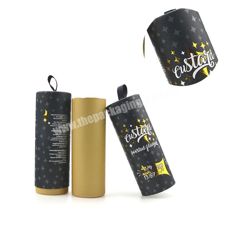 Luxury perfume cardboard paper tubes box long bottle color printing paper tube box for 15ml bottle