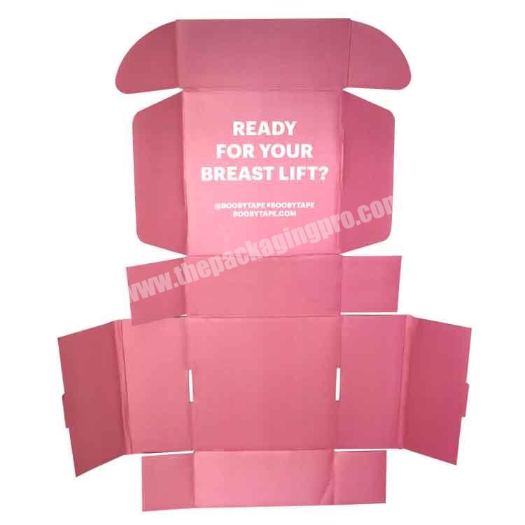 Luxury Pink Cardboard Corrugated collapsible Folding packaging box