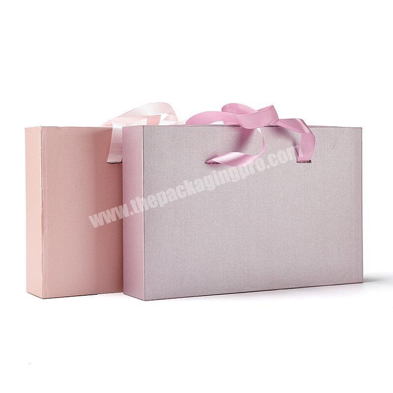 luxury pink cardboard drawer clothing storage paper packaging boxes
