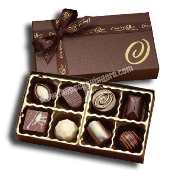 Luxury Presentation Custom Made Eco-Friendly Wholesales Print Paper Chocolate Packaging Gift Box