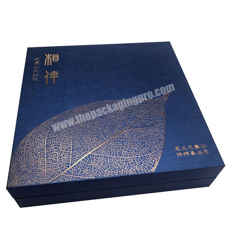 Luxury printed base and lid packaging cardboard paper box for gift packing