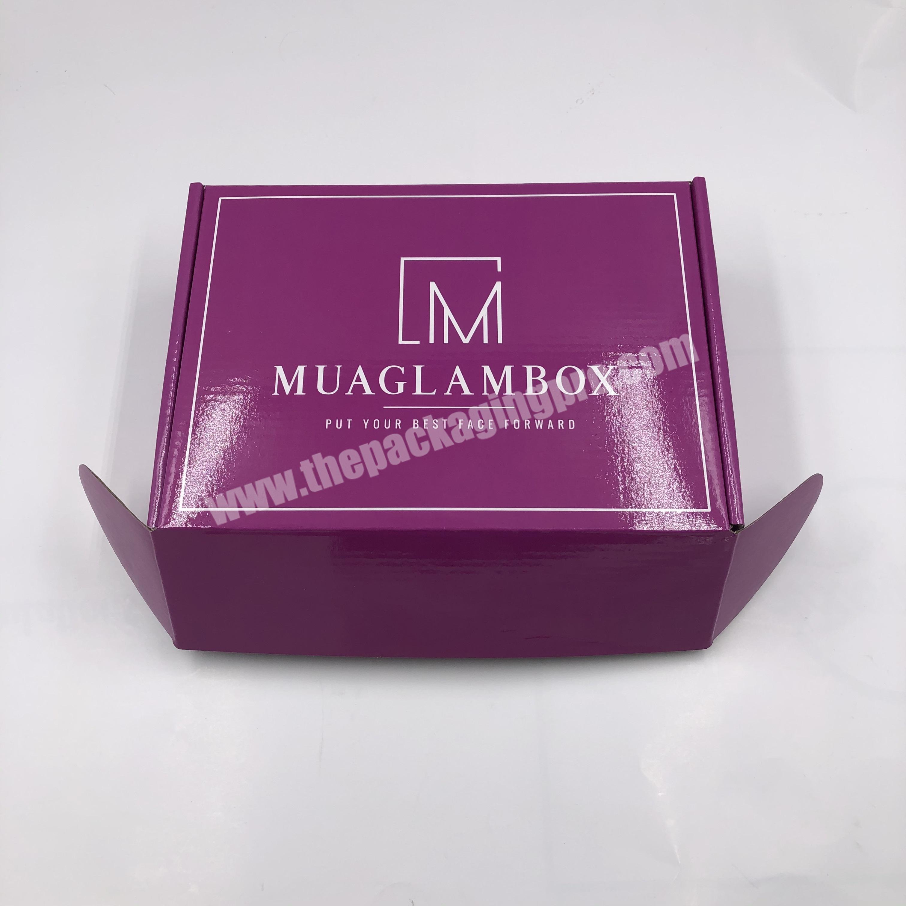 Luxury printed strong rigid corrugated mailer box with custom logo for shoes