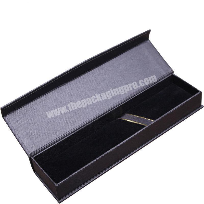 Luxury professional design paper cardboard black pen packaging gift box