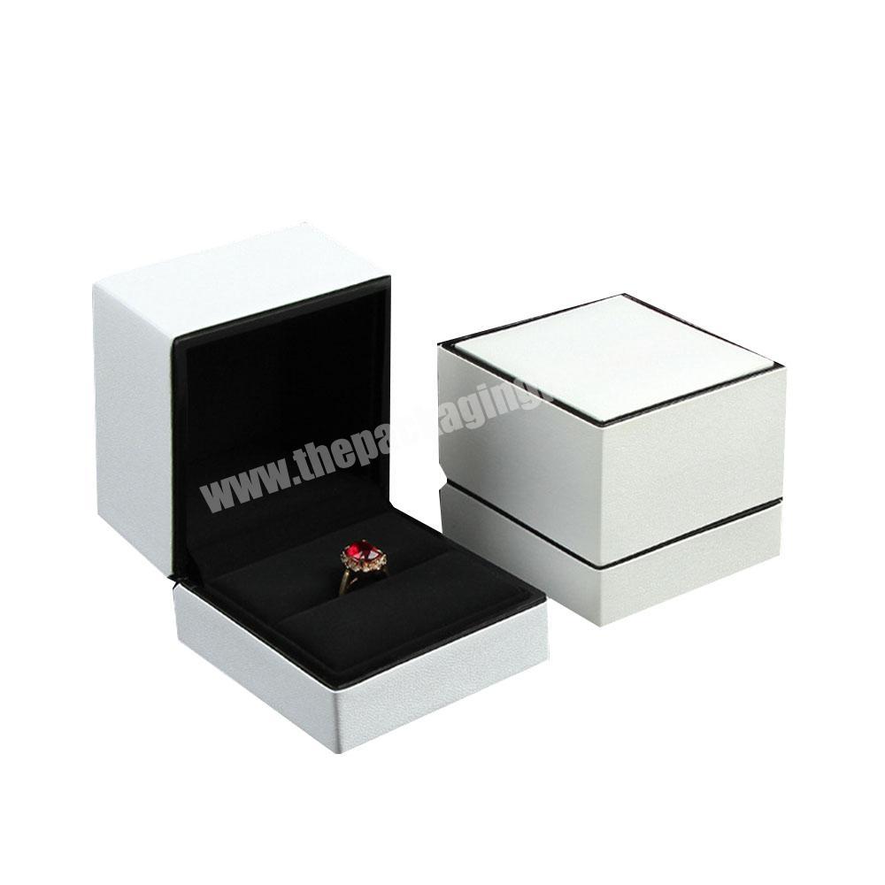 Luxury PU Leather Jewelry Display BoxEarrings, Necklaces, Rings Flip Packaging Box With Inserts