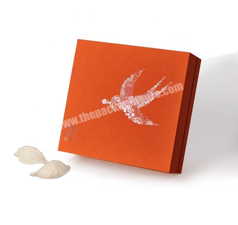Luxury Rigid Box Packaging For Cubilose Gift, Base And Lid Packaging Box, Usungan kertas