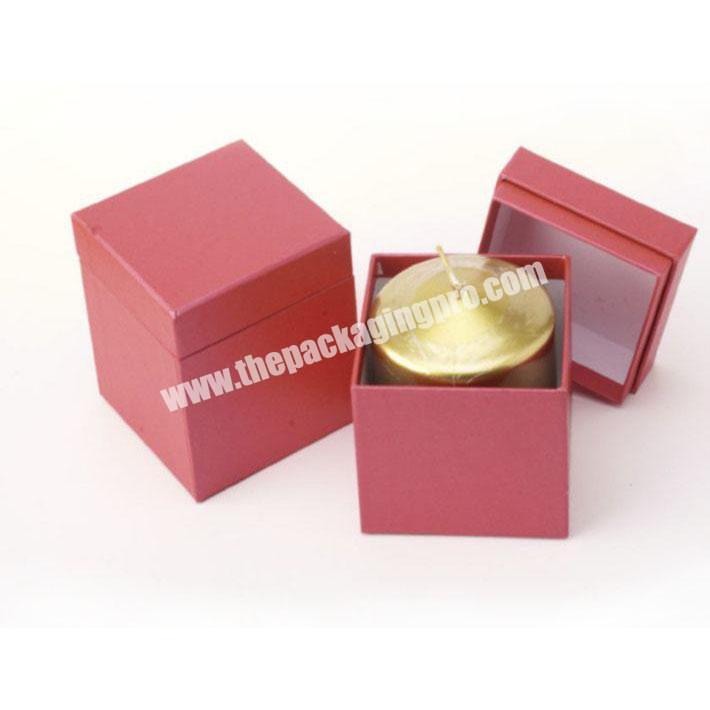 Luxury Rigid Cardboard Candle Box Packaging With Insert Customized