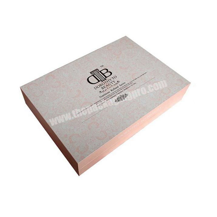 Luxury Rose Golden Paper Gift Box A4 Printing With Logo