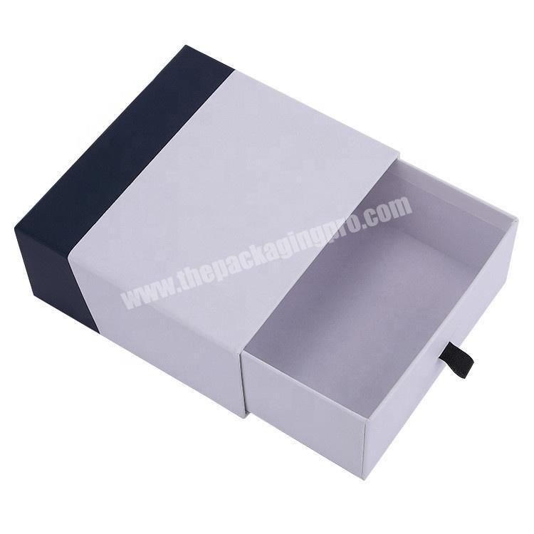 luxury sliding drawer gift box packaging custom paper drawer gift box with handle