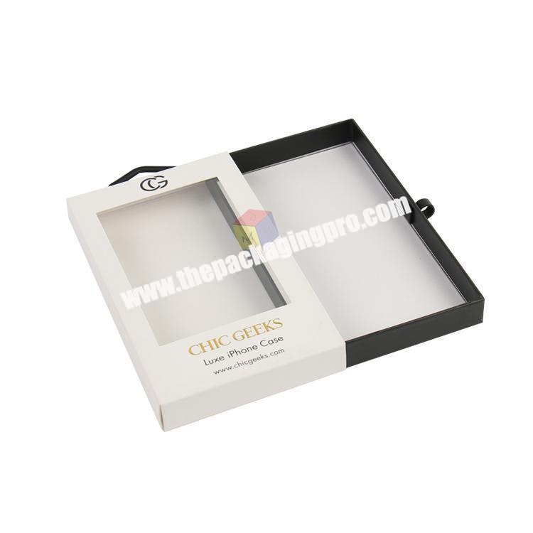 luxury sliding phone case box packaging design
