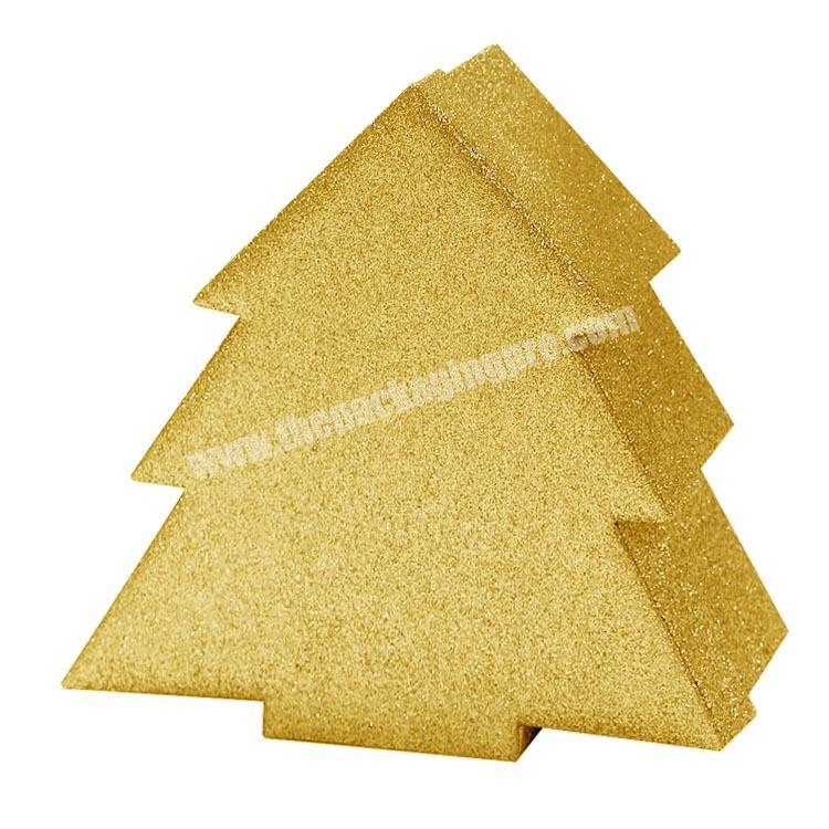 Luxury Special shape rigid christmas gift tree box packaging