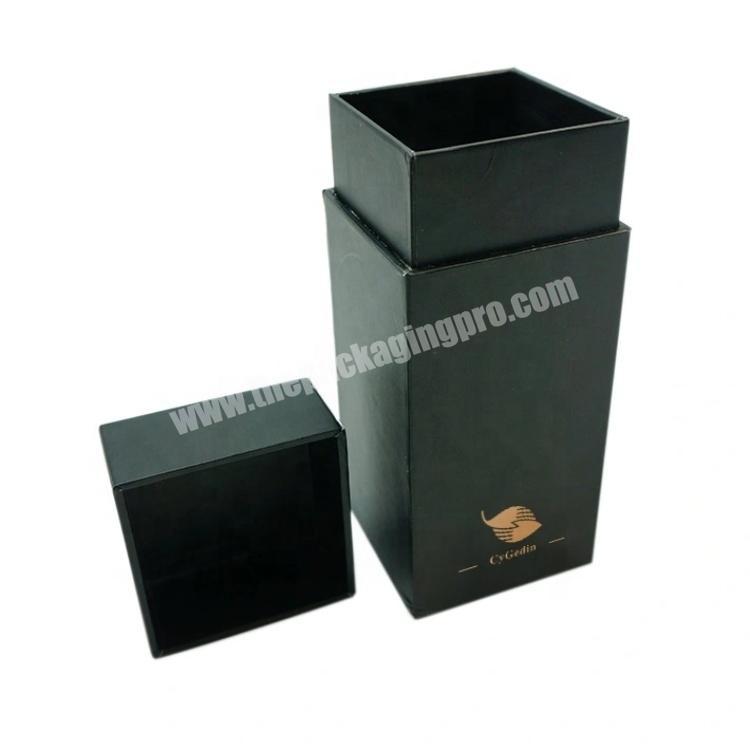 Luxury Square Rigid Cardboard Paper Gift Packaging Box vith Lids for Candles