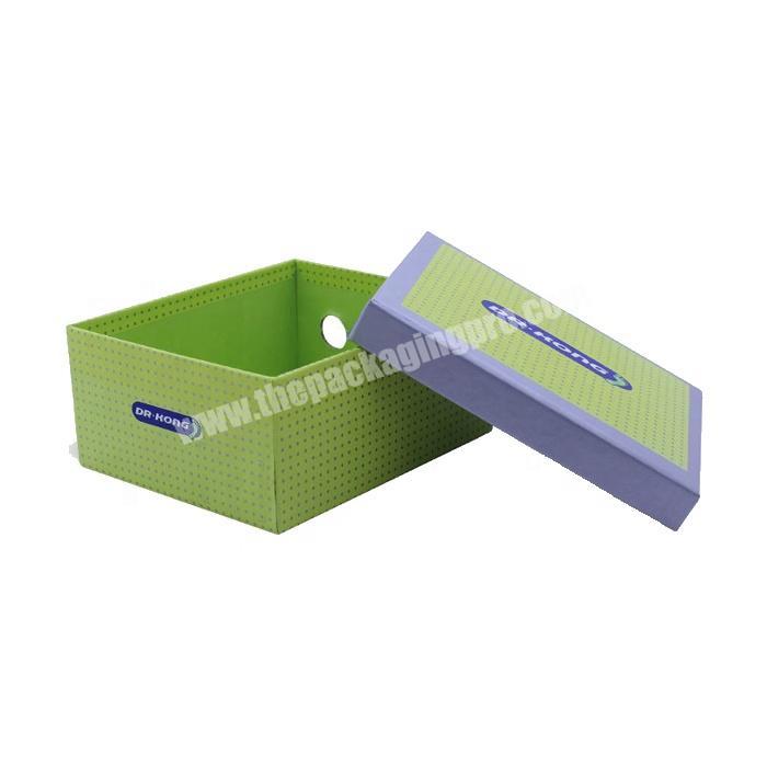 Luxury standard paper packaging gift shoe box with custom logo