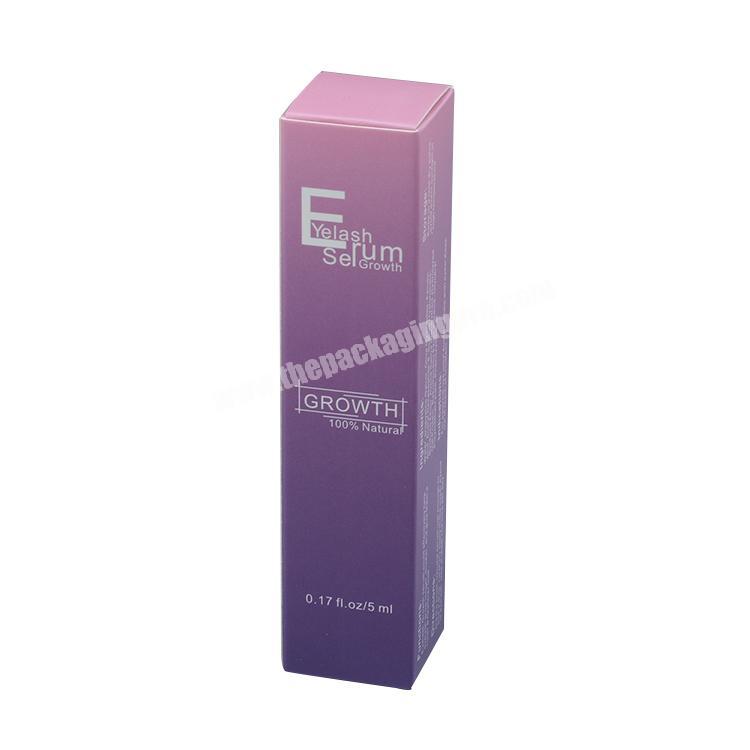 Luxury Standard Size Paper Gift Box For Eyelash Growth Serum