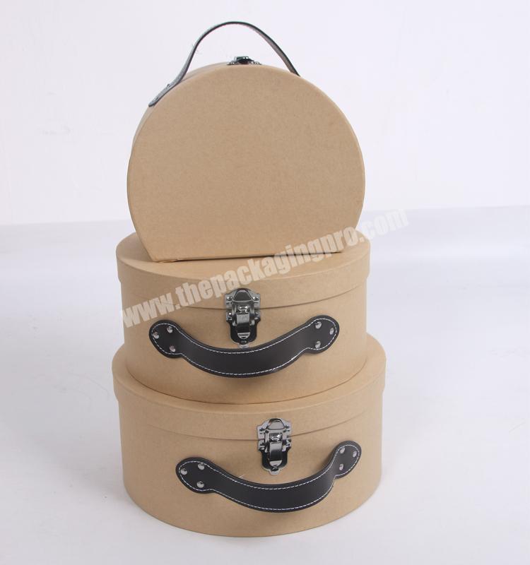 Manufacturer Luxury Suitcase Gift Box Cardboard Box With Lock And Handle