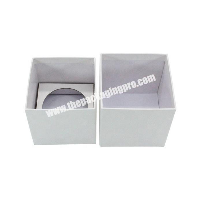 Luxury top and bottom paper gift packaging box for candle