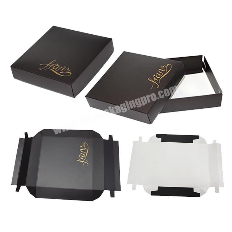 luxury Very special top and base 2 pieces with lid card box display boxes for custom logo folding card shipping box packaging