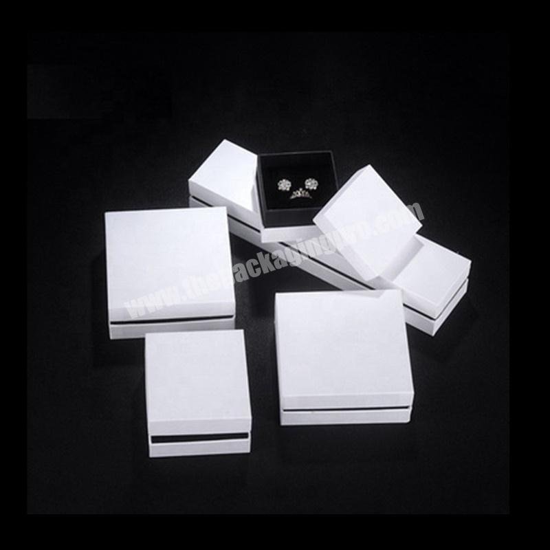 luxury white custom made jewelry storage box jewelry packaging necklace bracelet gift boxes jewelry ring box