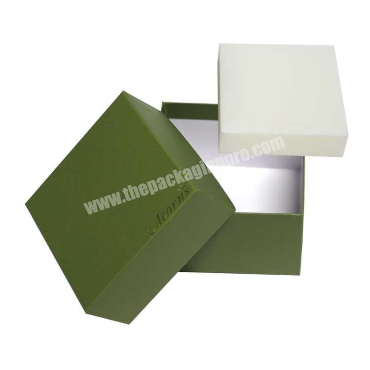 luxury white empty small paper gift box packaging with lid template