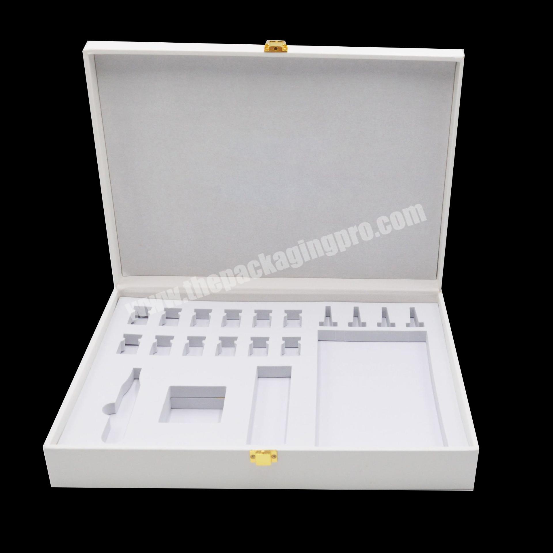 luxury white quality paperboard custom empty paper box packaging gift boxes with lid