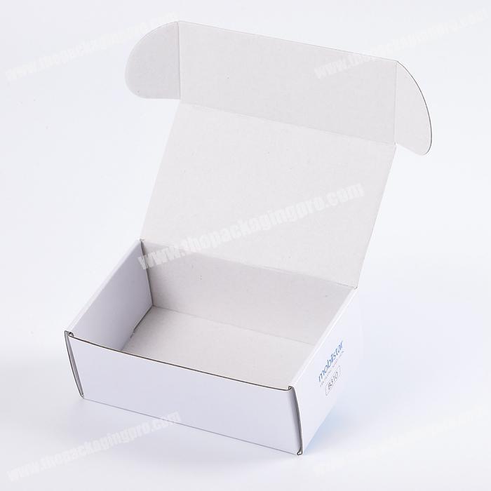 Luxury White Subscription Boxes Spot UV Finishing Custom Corrugated E-commerce Watches Shipping Cardboard Box
