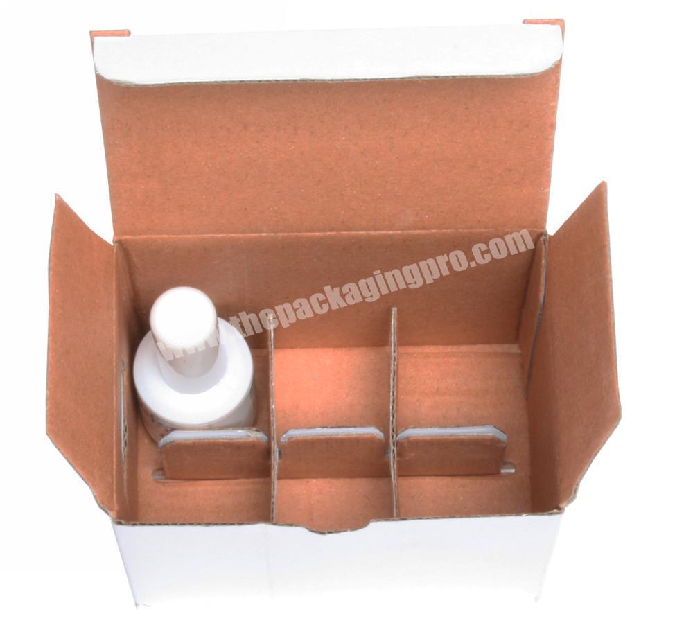 Made in China Custom  White 6-Cell Corrugated Paper Box Nail Packaging Box