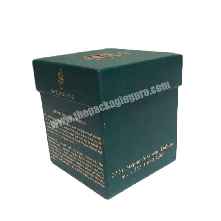 made in china Welcome custom green candle boxes