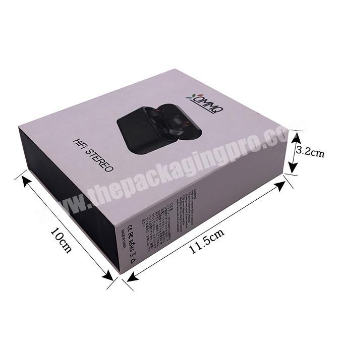 Made in China Wireless Bluetooth Earphones box fashional bluetooth earbuds packaging box small sleeve gift box