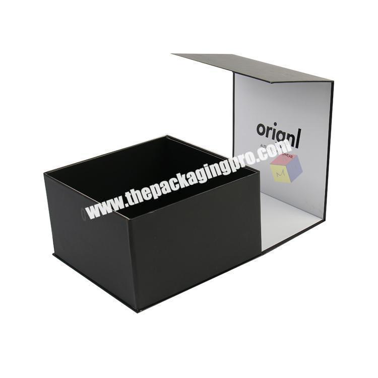 magnet folding hard paper packaging snapback cap box