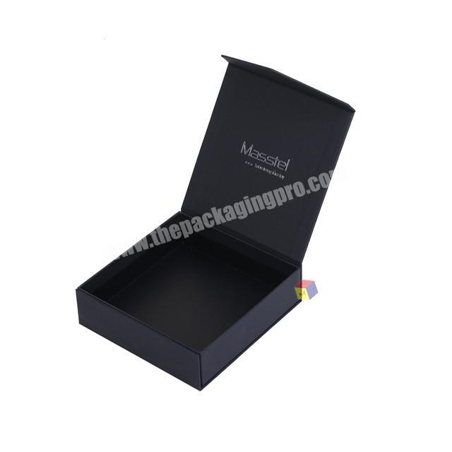 magnetic closure black jewelry box package