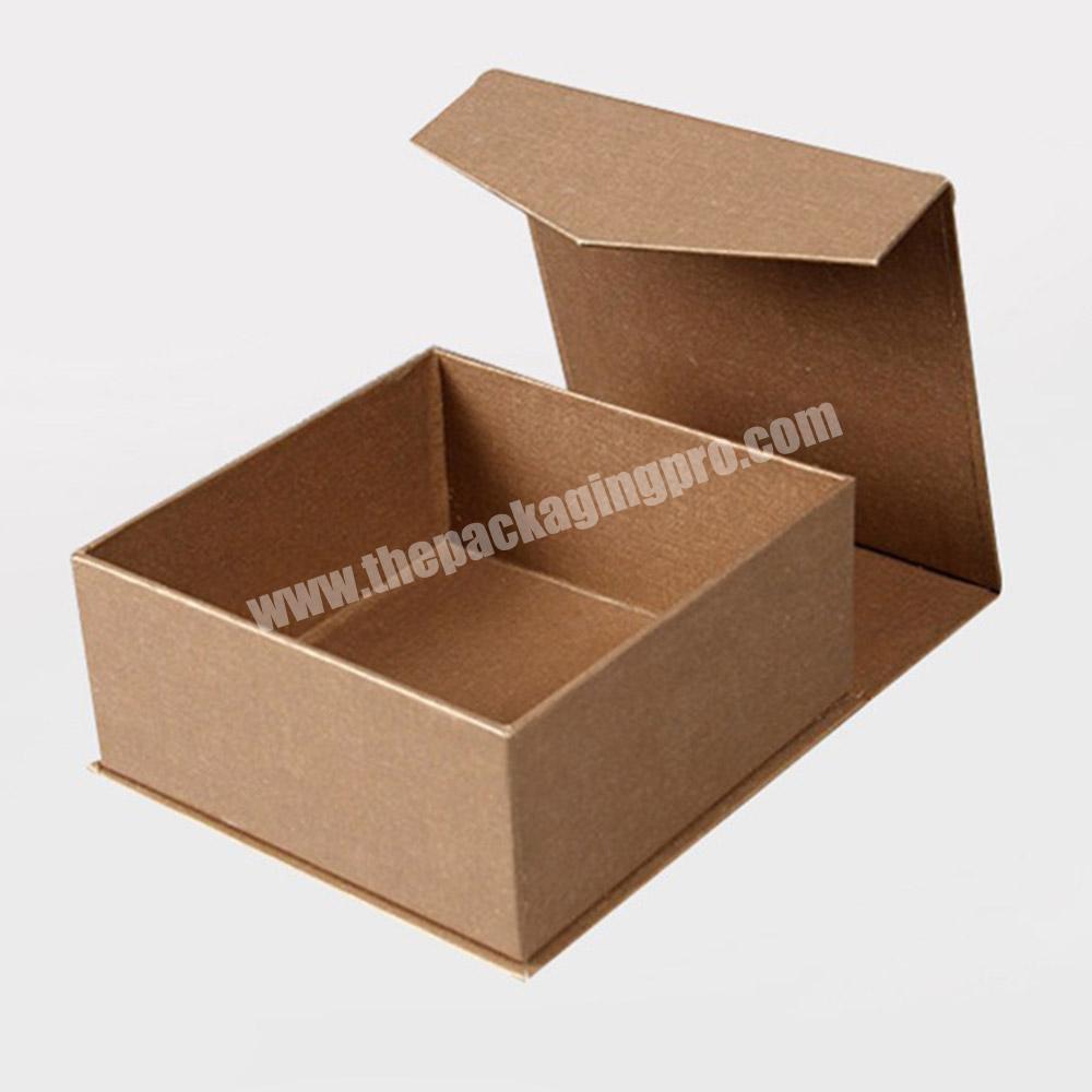 Magnetic closure flip top cardboard box with lid