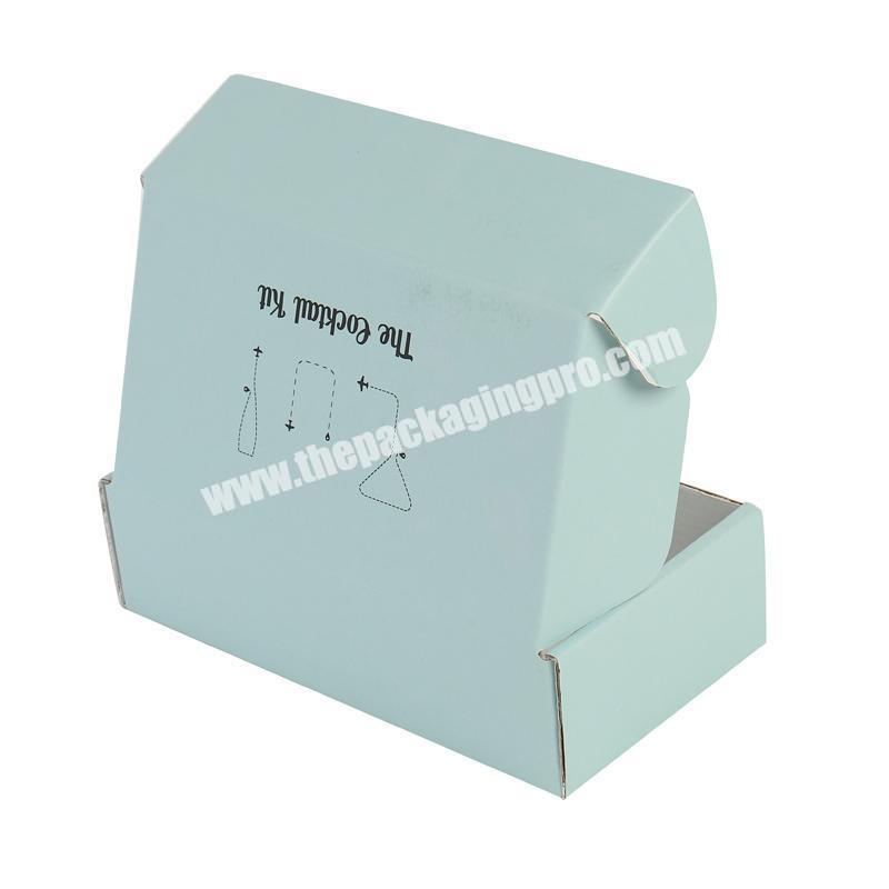 Mailing Box Parcel Shipping Packages For Lashes Corrugated Gift Box With Handles