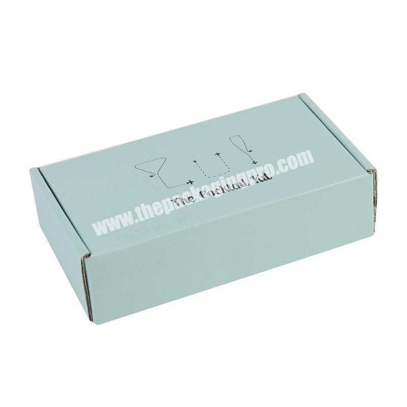 Mailing Box Small Blue Shipping Mailer Packages Custom Corrugated Shipping Box 4X6x3