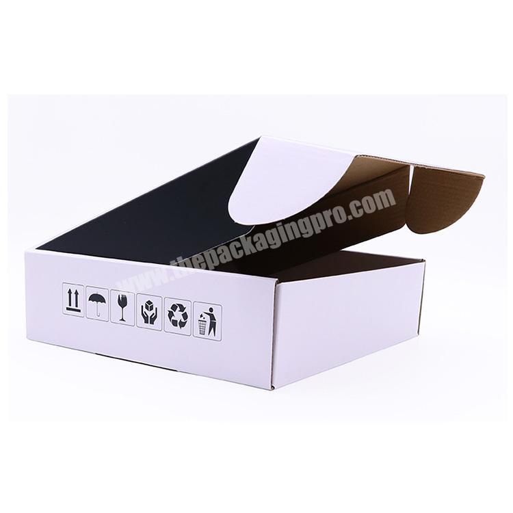 Mailing Mailer Packaging Square Retails Board Paper Foldable Carton Cardboard Postal Corrugated Folding Shipping Or Mail Box