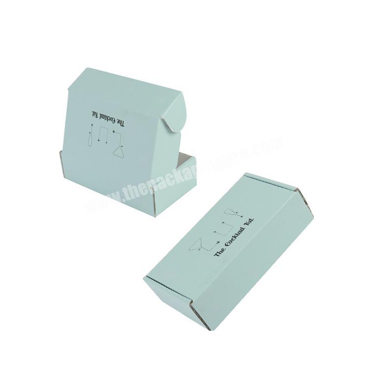 Mailing Order Box Custom Lash Shipping Packaging Matte Colored Corrugated Mailing Boxes